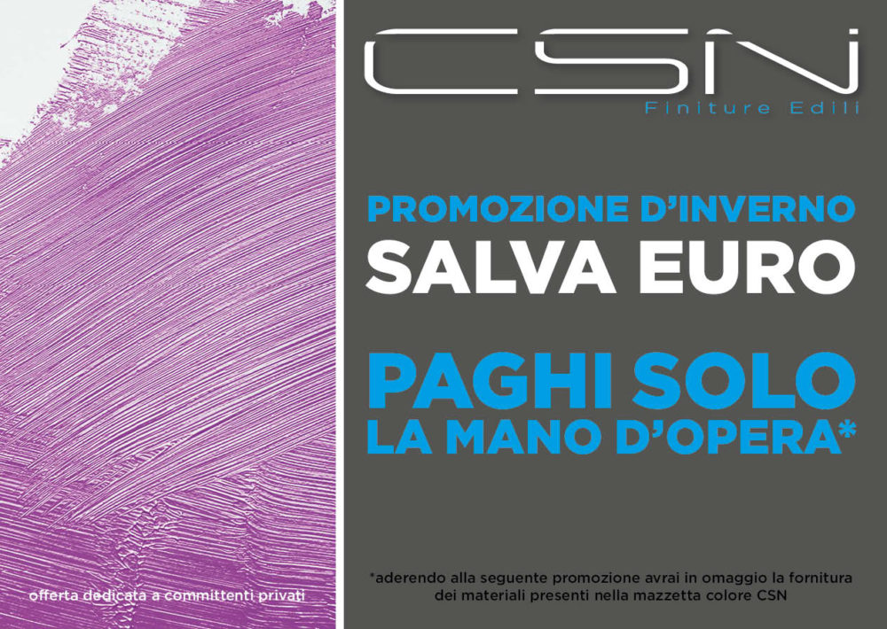 CSN - Volantino promo pittura